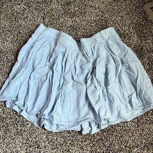 Brandy Melville Blue Knit Skirt, worn